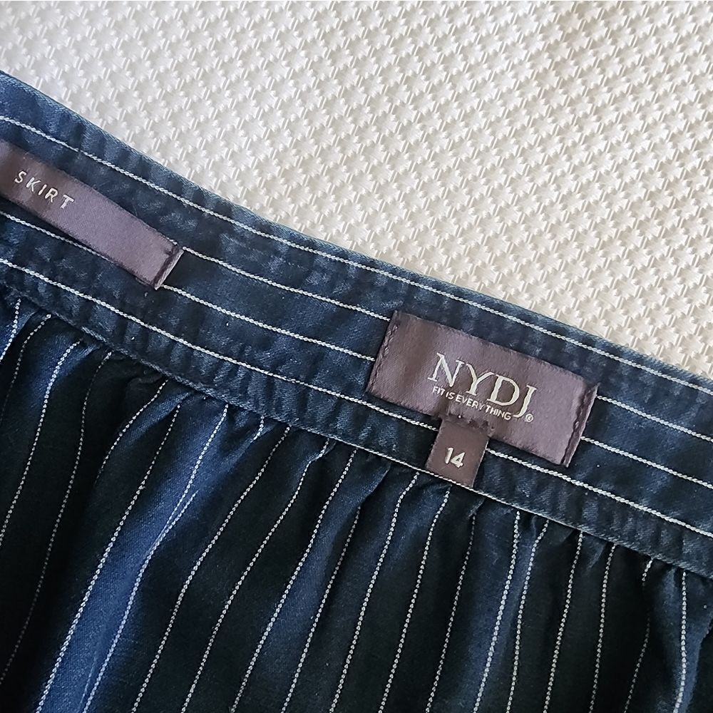 NYDJ STRIPE MIDI/MAXI SKIRT Coastal Bohemian - Picture 6 of 10